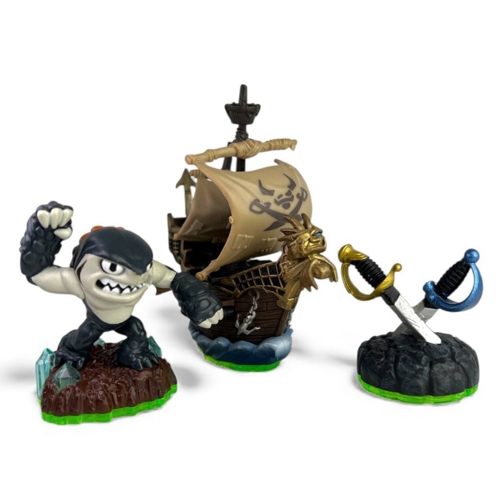 Skylanders Spyro's Adventure Pirate Seas Adventure Pack 2011 Lot Of 3-Read Disc-
